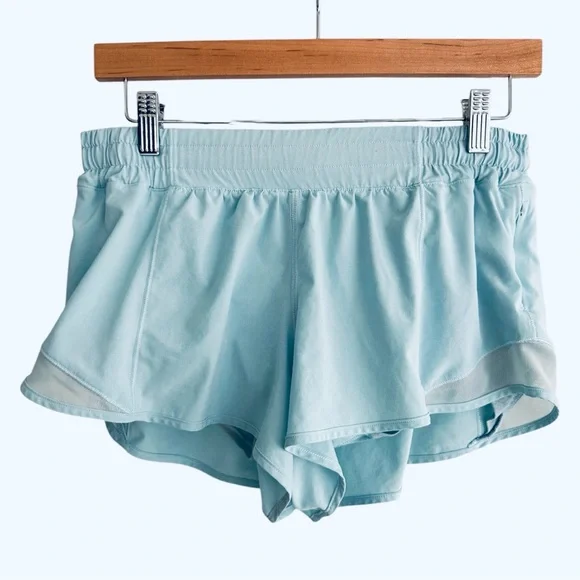 Lululemon Hotty Hot Low-Rise Lined Short 2.5" in Blue Chill Women’s size 10 - Picture 7 of 11